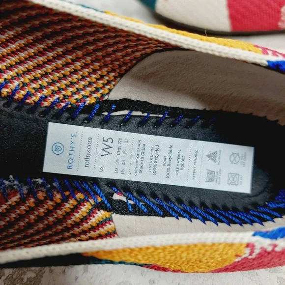 NEW Rothy's Amber Moroccan Round Toe Slip On Flat Loafers K65 - Picture 7 of 9